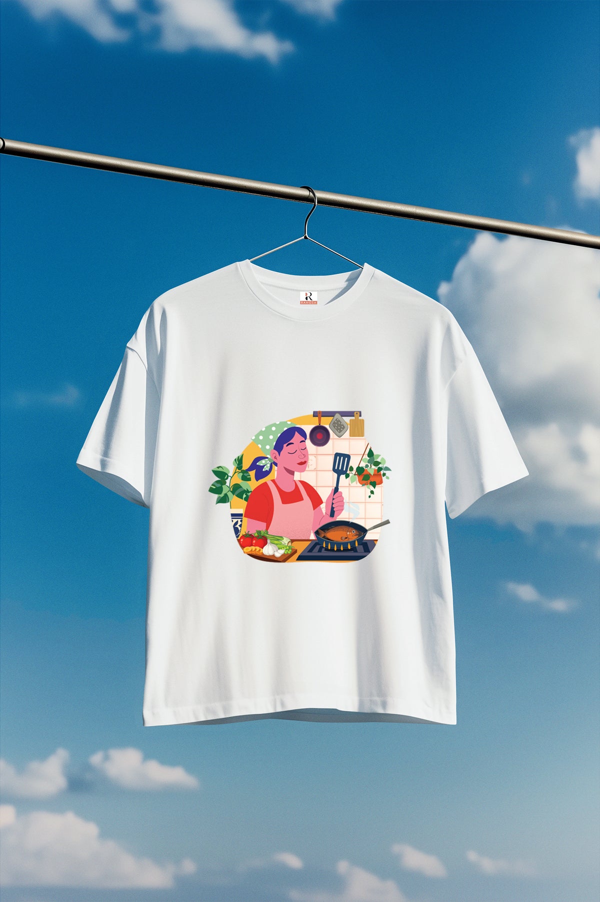 Soft and Cozy Cotton Round Neck Half Sleeve Oversized tee